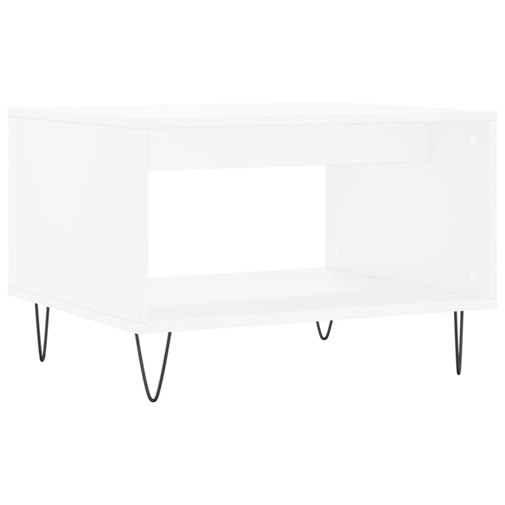 Tavolino da Salotto Bianco 60x50x40 cm in Legno Multistratocod mxl 111830
