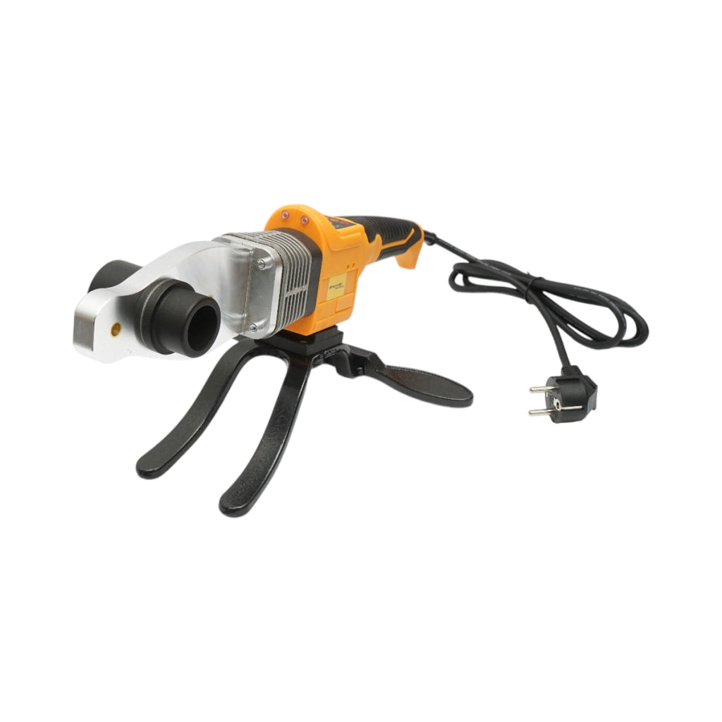 Kit saldatrice per tubi in PPR da 800W con display digitale 0-300°C, 6 ganasce 20-63mm, 3 livelle a bolla, metro a nastro, pinze da taglio. Breckner Germany