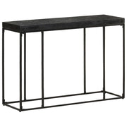 Tavolo Consolle Nero 110x35x76 cm Massello di Acacia e Mango cod mxl 54879