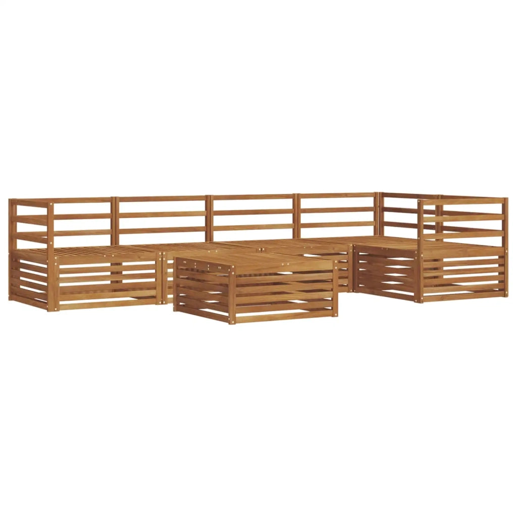 Set di divani da esterno 6 pcs Naturale