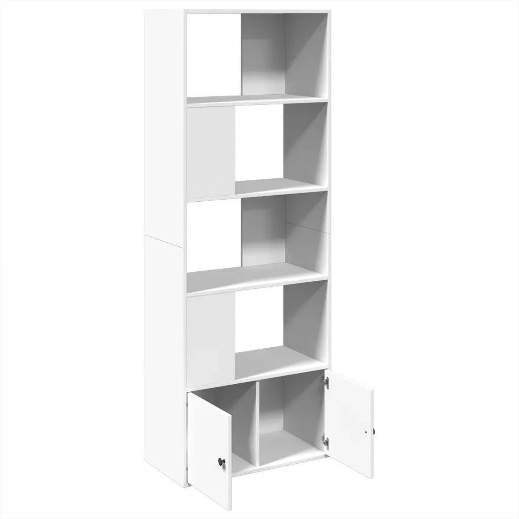 vidaXL Libreria Bianca 70x36x189 cm in Legno Multistrato
