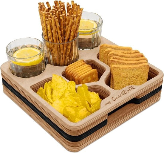 Tavolo da snack manufatto a mano - Servizio per divano - Prodotto in UE