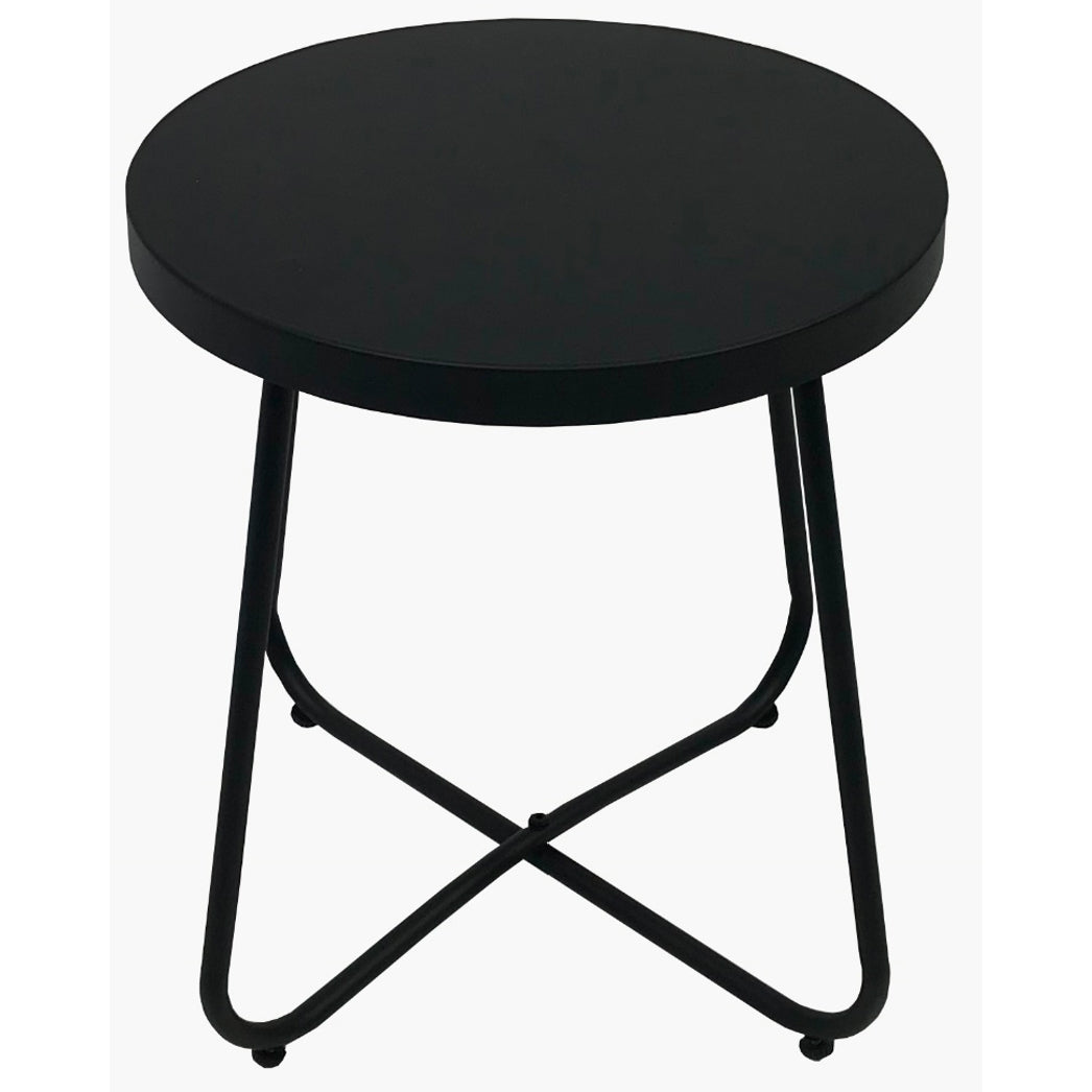 TAVOLINO ESOS NERO ROTONDO