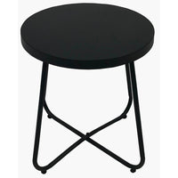 TAVOLINO ESOS NERO ROTONDO