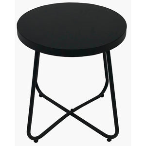 TAVOLINO ESOS NERO ROTONDO