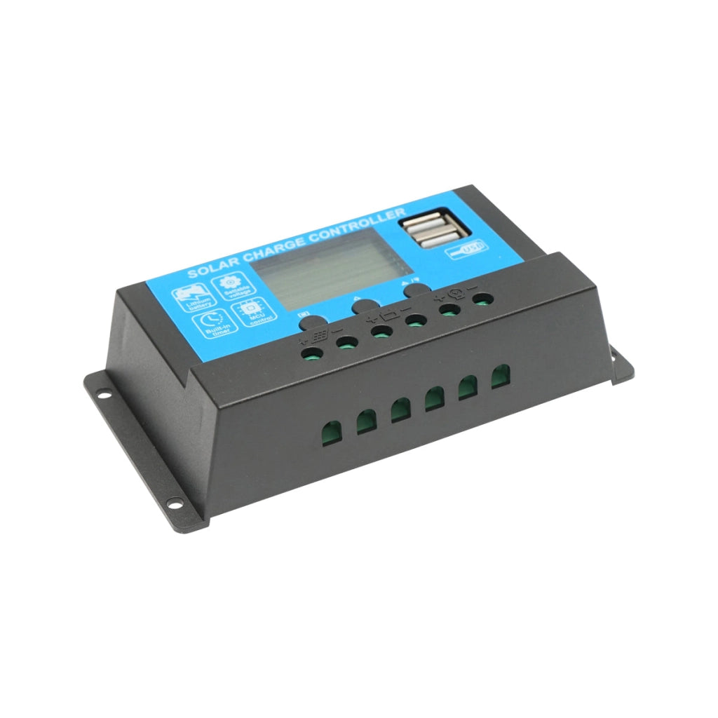 Regolatore di tensione per pannello solare 12/24V, 20A, 2 porte USB Breckner Germany