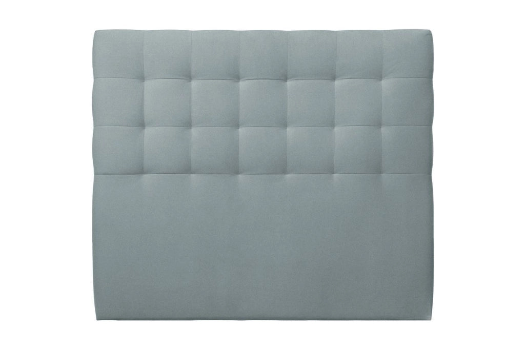 Testiera in tessuto velluto grigio blu imbottita L150 cm