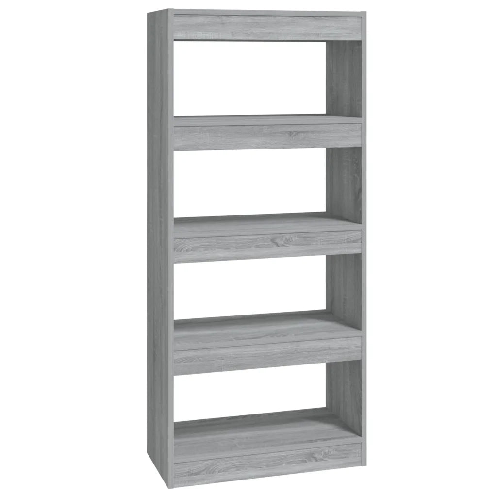 Libreria/Divisorio Grigio Sonoma 60x30x135 cm Legno Multistrato 813606