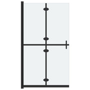 Parete doccia pieghevole divisorio per vasca da bagno accessorio per il bagno parete doccia per interni vetro ESG 70x190 cm satinato 02_0002171