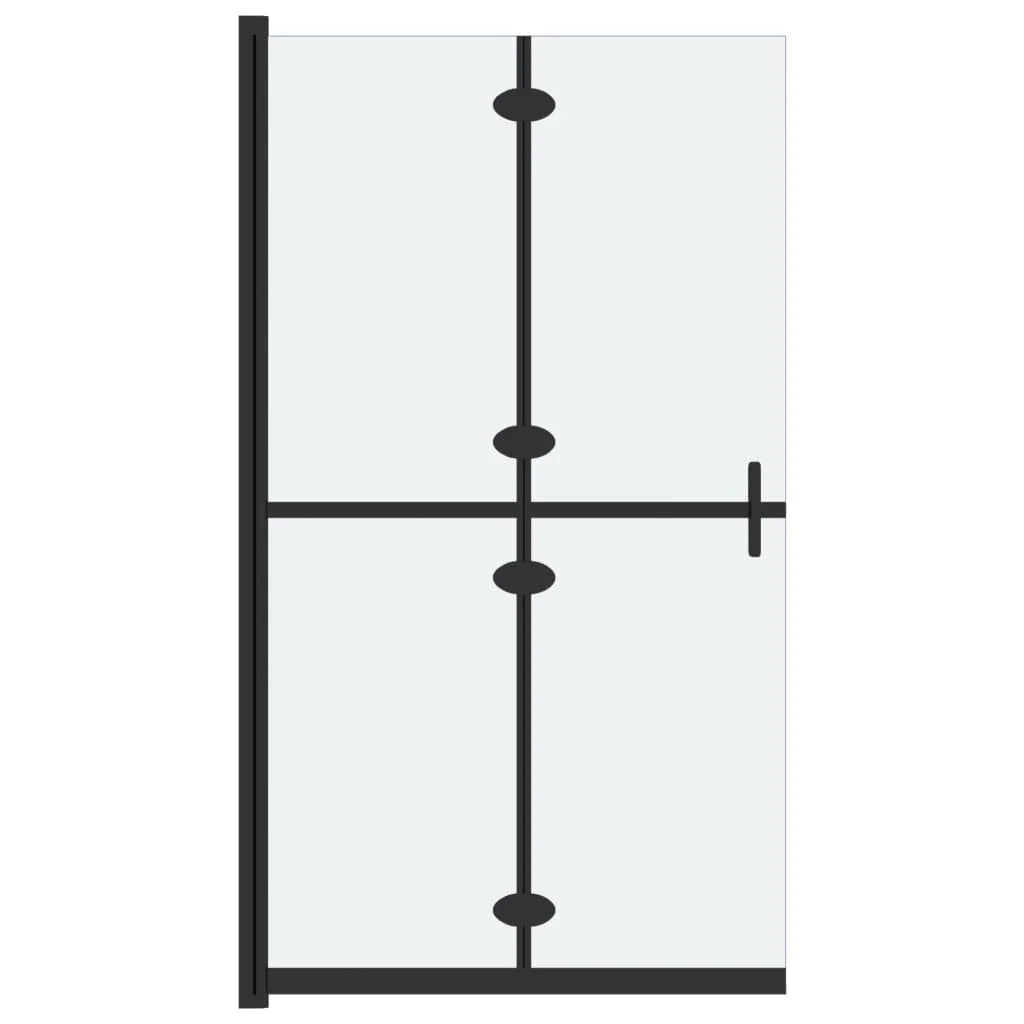 Parete doccia pieghevole divisorio per vasca da bagno accessorio per il bagno parete doccia per interni vetro ESG 70x190 cm satinato 02_0002171