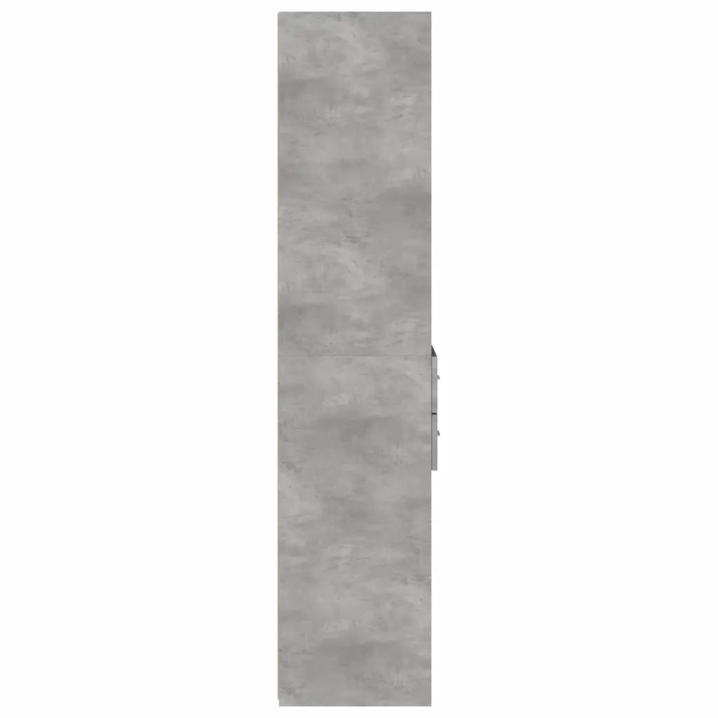 Credenza Grigio Cemento 40x42,5x185 cm in Legno Multistrato 3281444