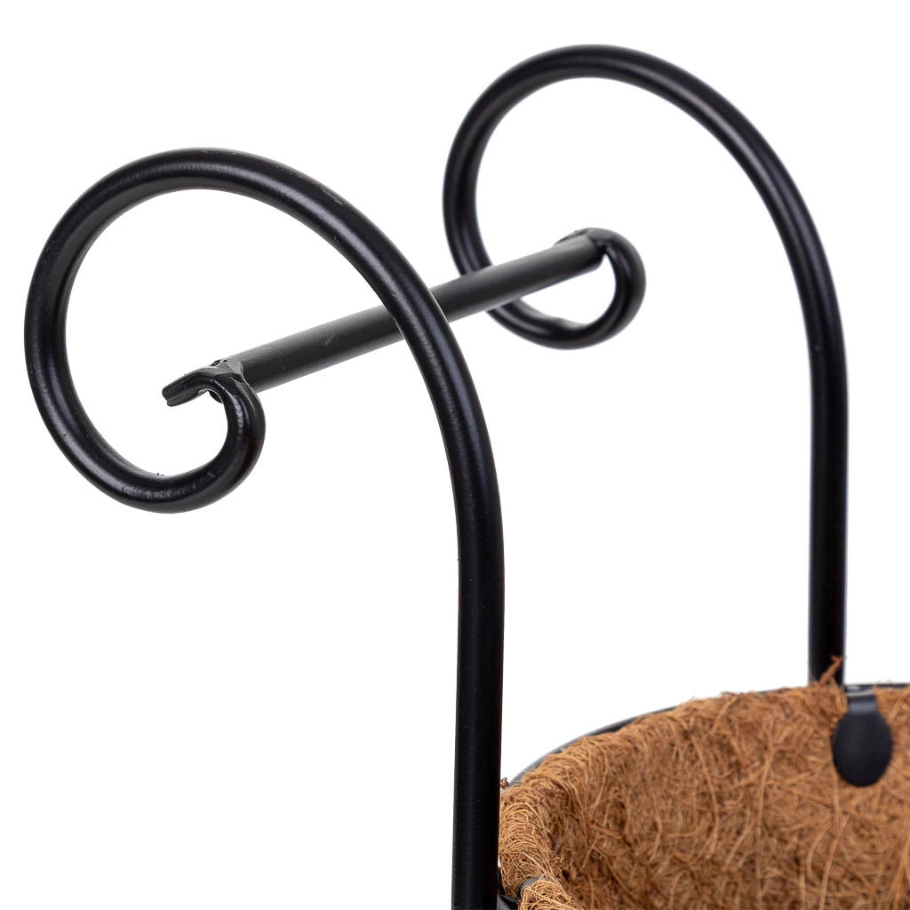 Portavaso trolley nero, 26x16x35,50h cm
