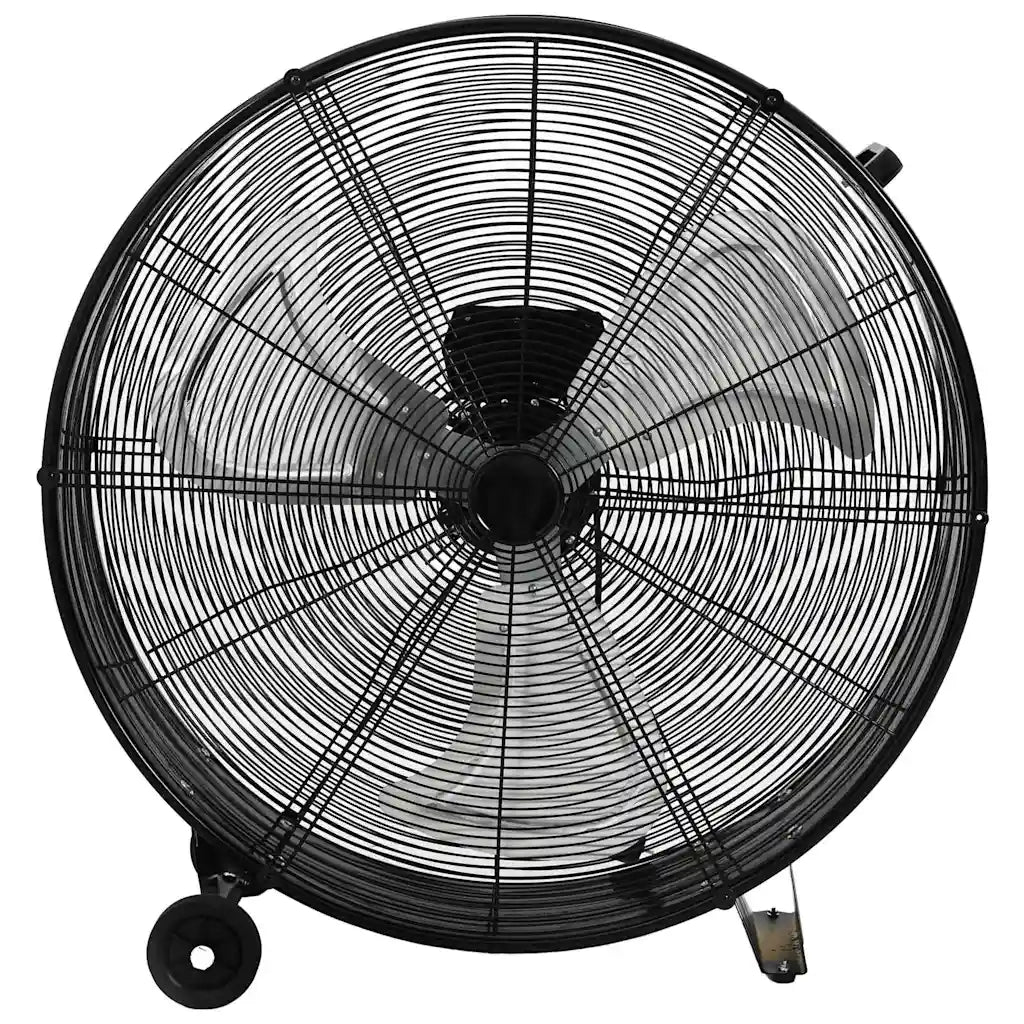 vidaXL Ventilatore a Tamburo Industriale 77 cm 187,7 W Nero