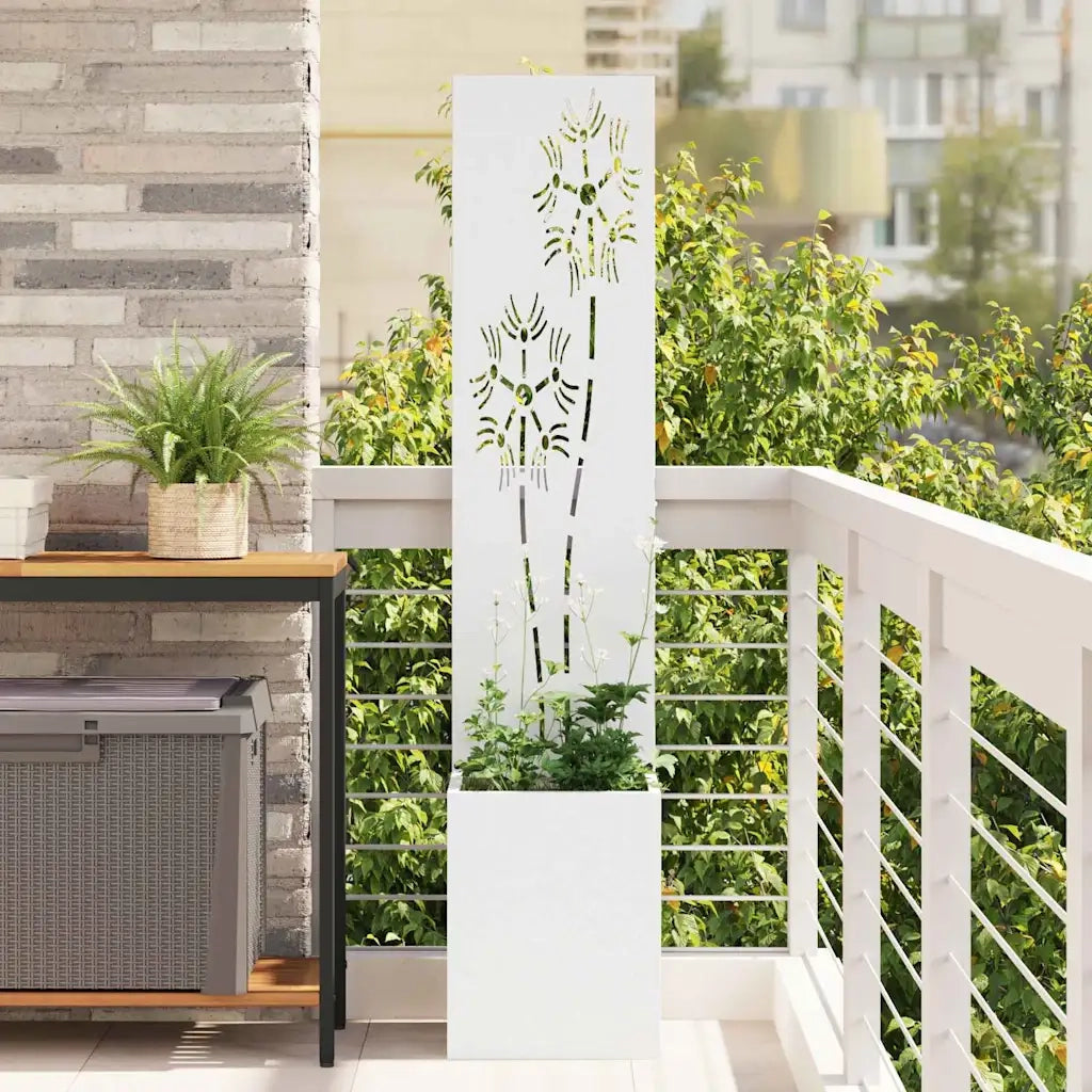 Schermo per privacy in giardino Floreale Bianco 32 x 150 cm CFW6442655