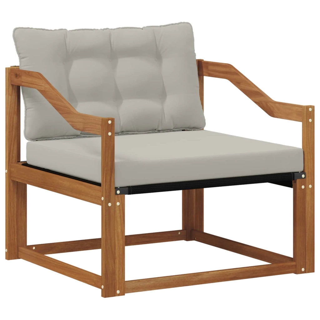 Set di divani da esterno-Sofa da giardino Legno di Acacia Massello e Textilene 330066