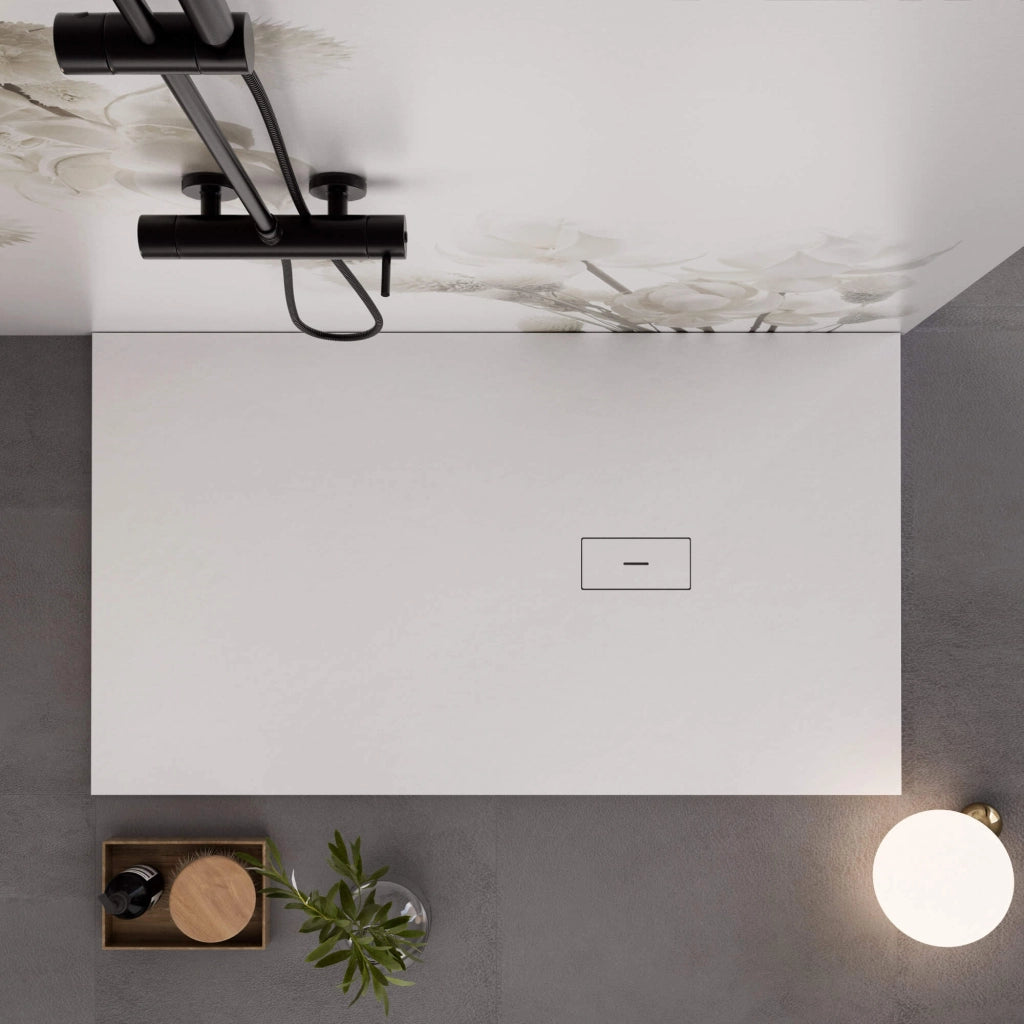 Piatto Doccia in Pietra 70x130 cm Bonussi Manila Bianco