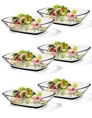 Ciotole in vetro KADAX per insalata e snack, 230 ml, set da 6 pezzi.