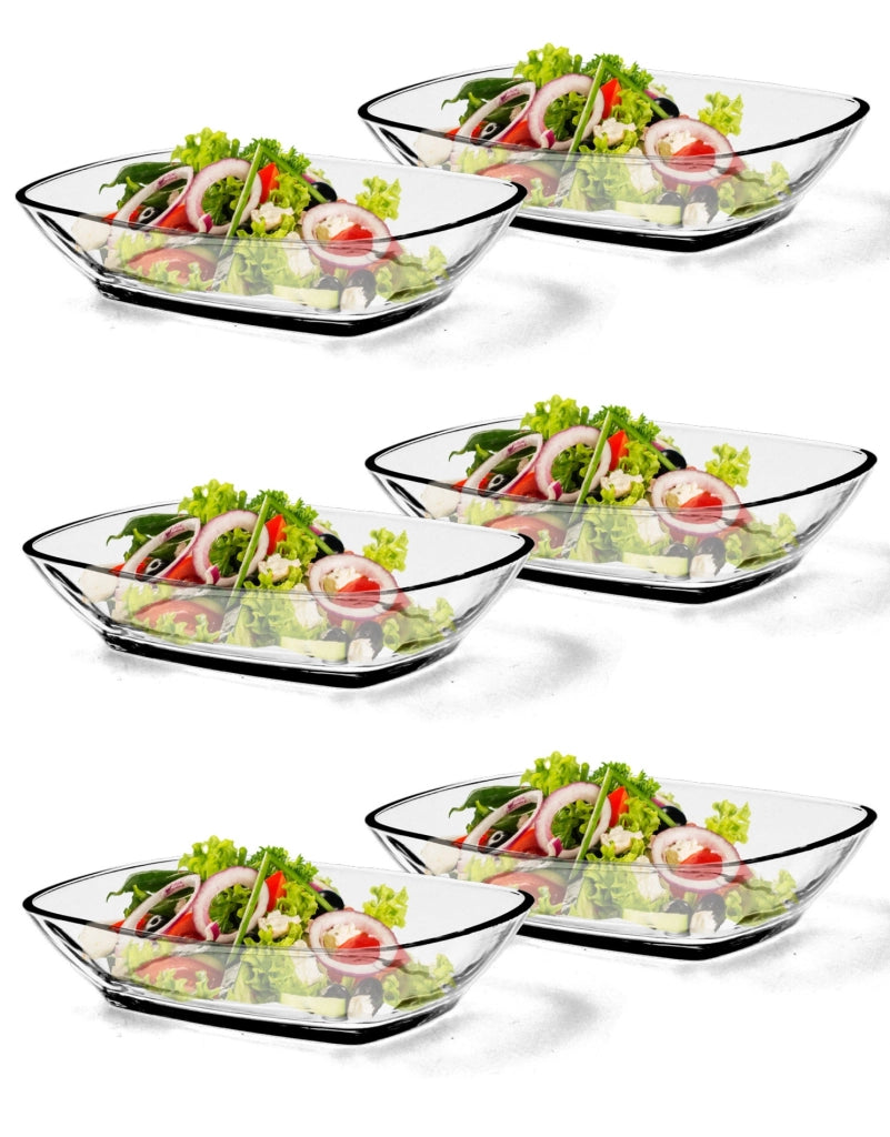 Ciotole in vetro KADAX per insalata e snack, 230 ml, set da 6 pezzi.