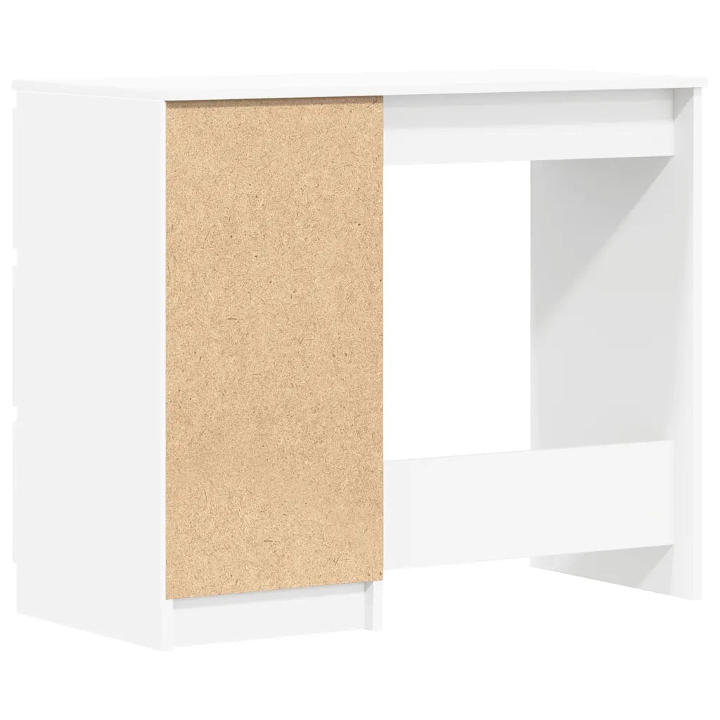 Scrivania-Scrivanie per ufficio e studio-Scrittoio Bianca 90x45x76 cm in Legno Multistrato
