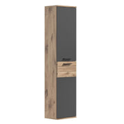 Colonna di stoccaggio sospesa - Grigio antracite e quercia chiara - SELMA