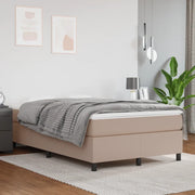 Struttura Letto a Rete a Molle Cappuccino 120x200 cm in Similpelle 3121040