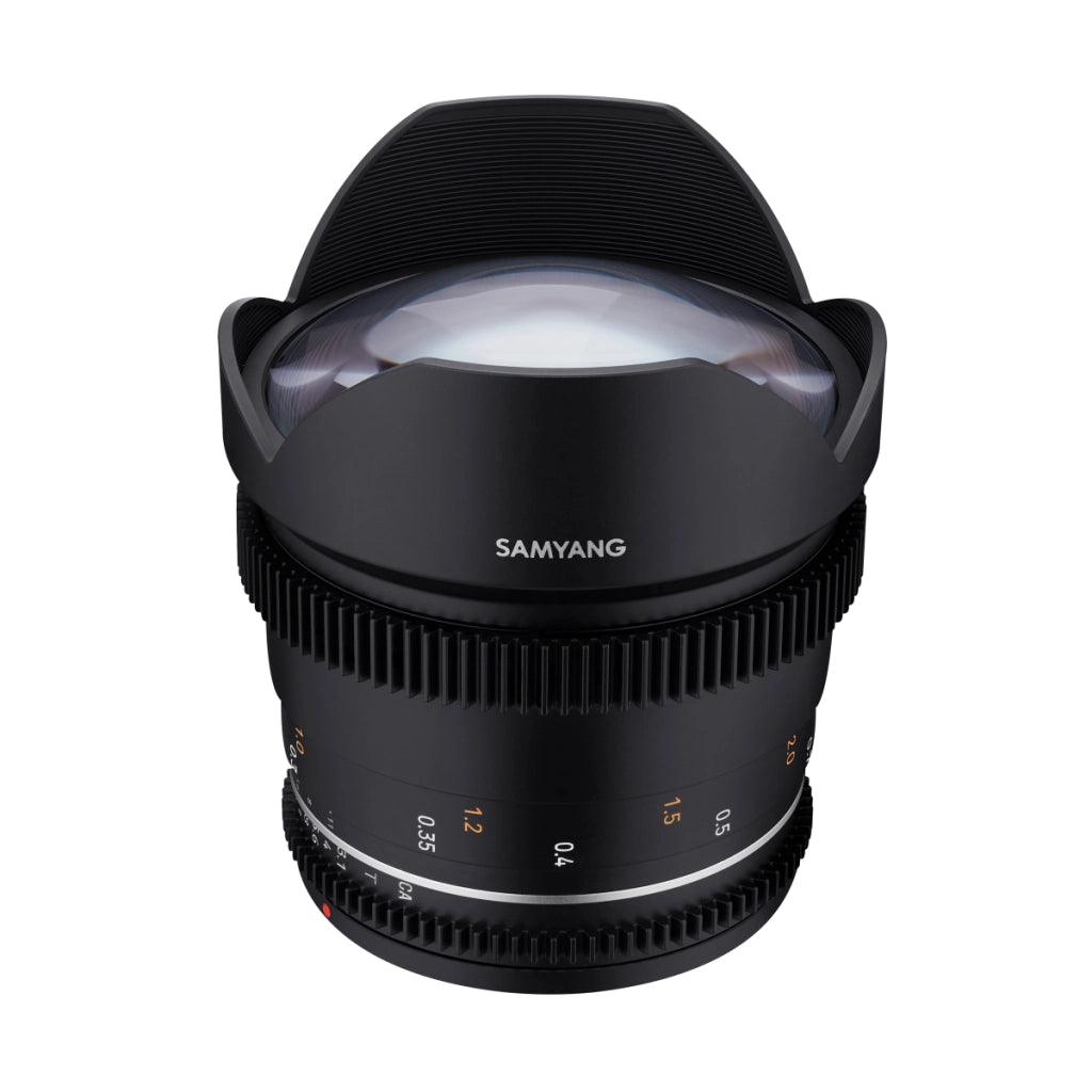 Obiettivo ultragrandangolare MF 14 mm T3,1 VDSLR MK2 – luminoso T3,1 compatibile con attacco Canon EF, lunghezza focale fissa 14 mm, Follow Focus, risoluzione full frame e APS-C 8K