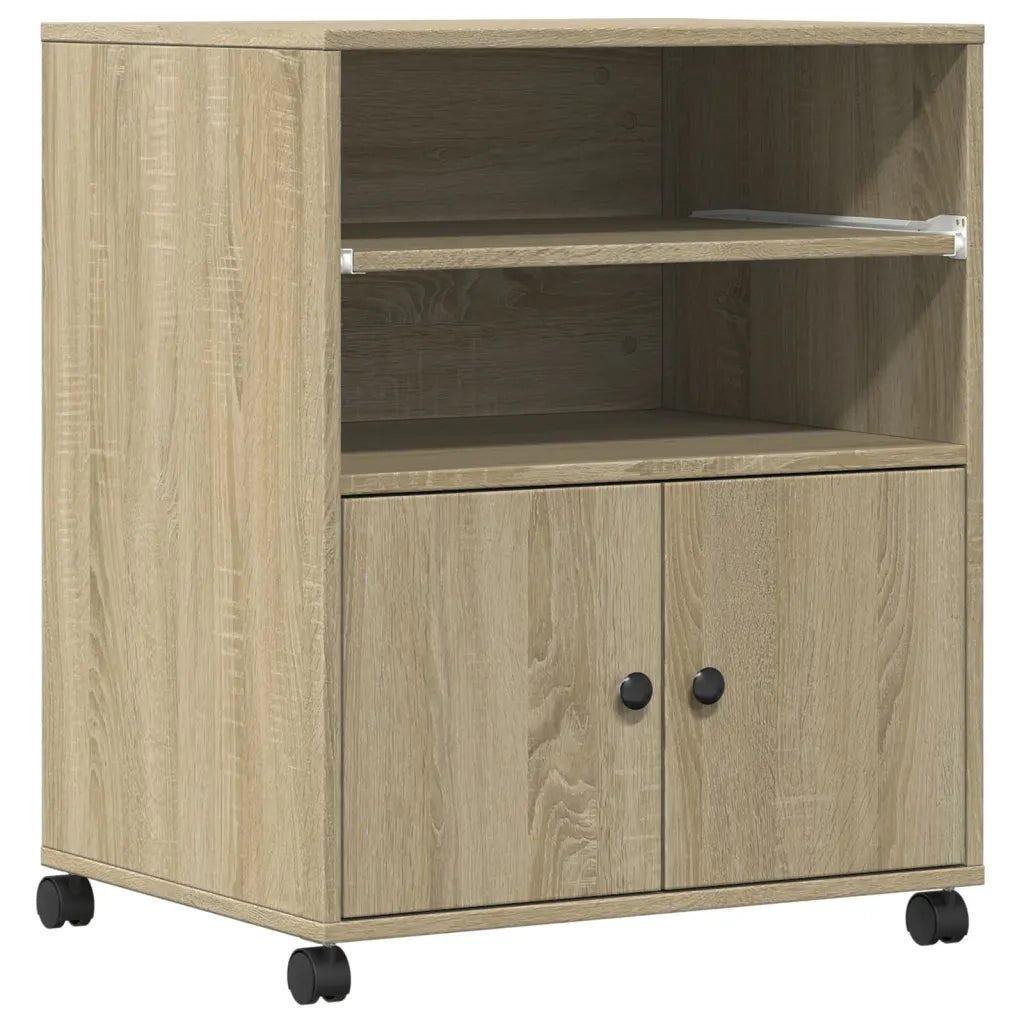 Supporto per Stampante con Ruote Rovere Sonoma 60x48x74 cm CFW8742325