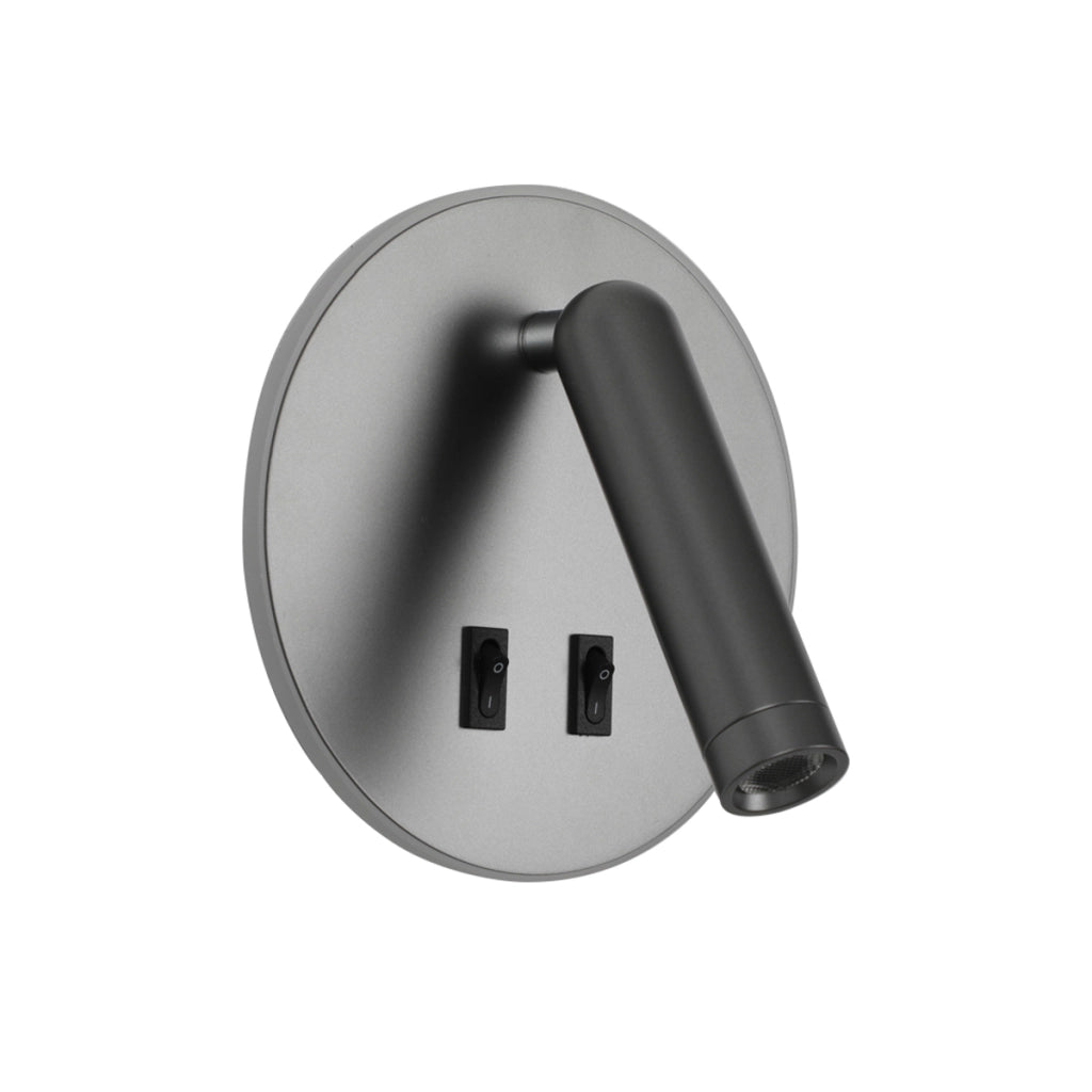 Applique moderna lettura grigia LED 8W Furla Italux