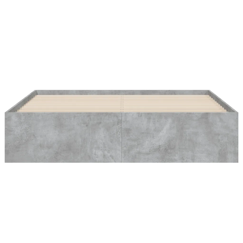 Giroletto Cassetti Grigio Cemento 140x190 cm Legno Multistrato