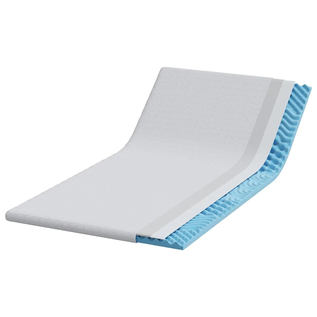 Topper per materasso Bianco 100 x 200 cm Tessuto Jacquard CFW8598869