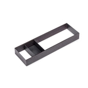 Organizzatore inclinato per cassetto Orderbox, 150x470 mm, Acciaio e Legno, Grigio antracite