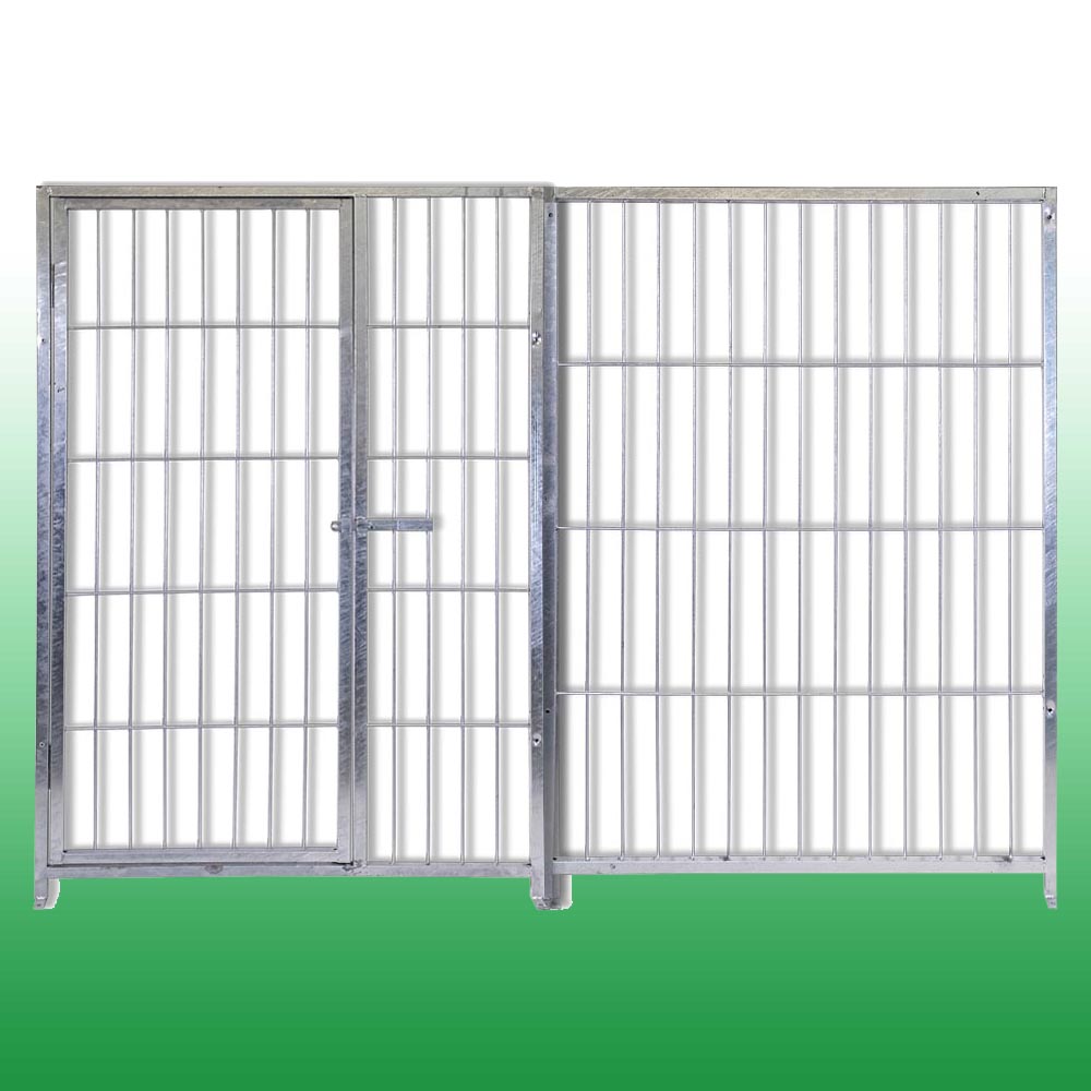 Pannello in rete con porta zincatura a caldo da 200x altezza 120 cm