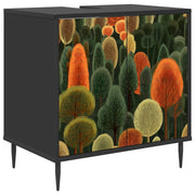 Mobile da Bagno ZAANDAM Rovere Nero 60 x 40 x 61 cm 8007420