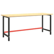 Telaio Banco da Lavoro Nero e Rosso Opaco 180x57x79 cm Metallo CFW9023189