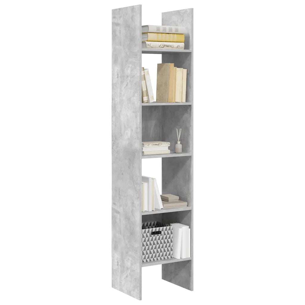Libreria Grigio Cemento 40x35x180 cm in Legno Multistrato 803402