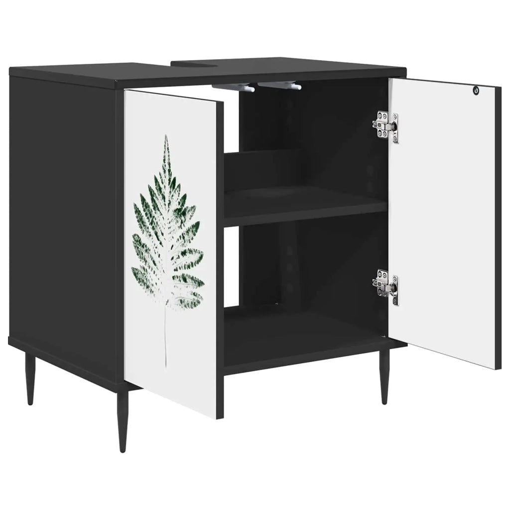 Mobile da Bagno HANAU Rovere Nero 60 x 40 x 61 cm 8007425