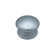 Pomolo fisso per porta SAGUATTI 173/80EB in alluminio argento satinato