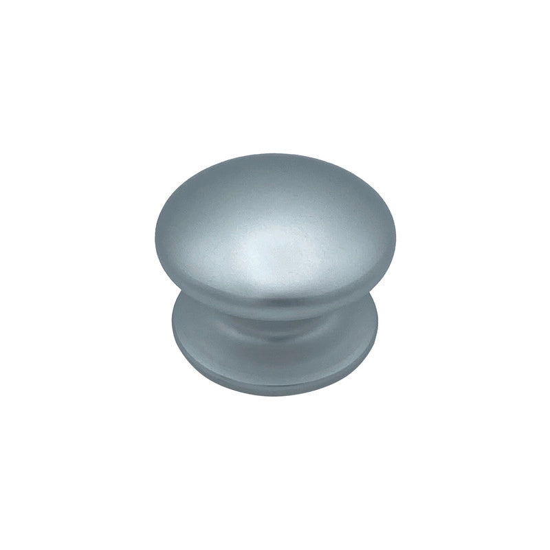 Pomolo fisso per porta SAGUATTI 173/80EB in alluminio argento satinato