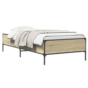 Letto singolo | Letto per adulti | Struttura del letto Rovere Sonoma 80 x 200 cm