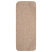 Tappetini Scale 15 pz 60x25 cm Beige Antiscivolo Rettangolari 340402