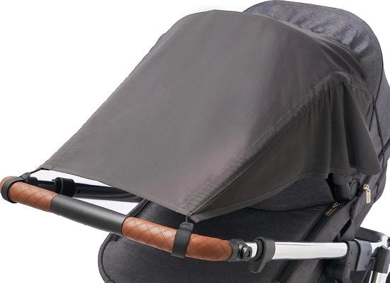 Zonnetenda per passeggini con protezione laterale, protezione UV 50+, tetto per passeggino, ombrellone per passeggino, tenda solare per passeggino, chiusura solare per bambini, colore: antracite