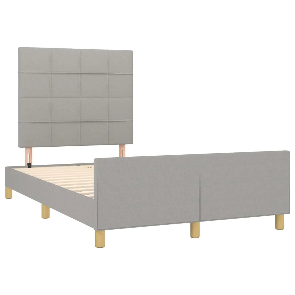 Giroletto senza Materasso Grigio Chiaro 120x200 cm Tessuto 3125041