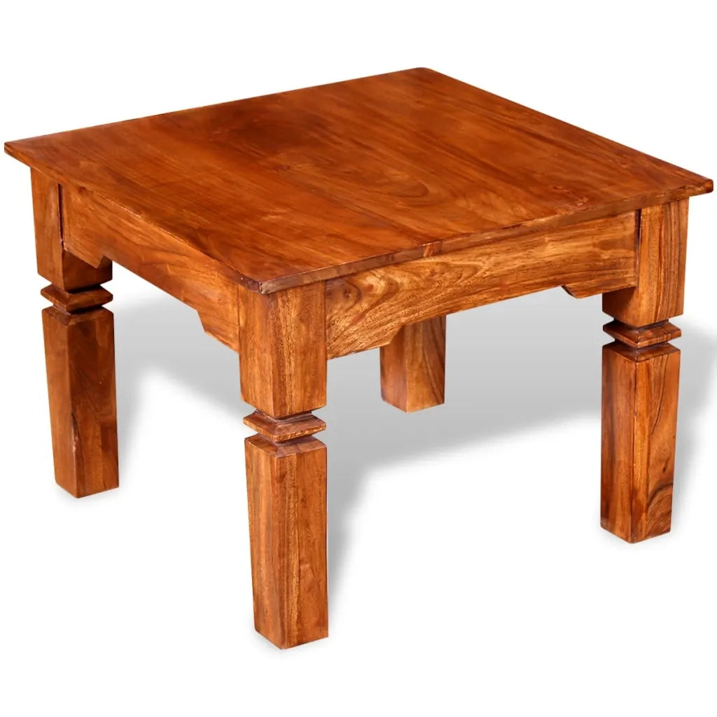 Tavolino da Salotto in Legno Massello 60x60x45 cm 244048