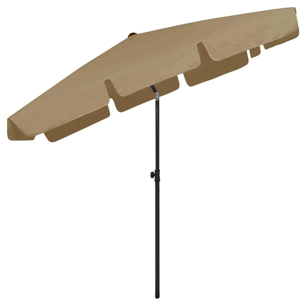 Ombrellone da spiaggia 200 x 125 cm tortora 02_0008406