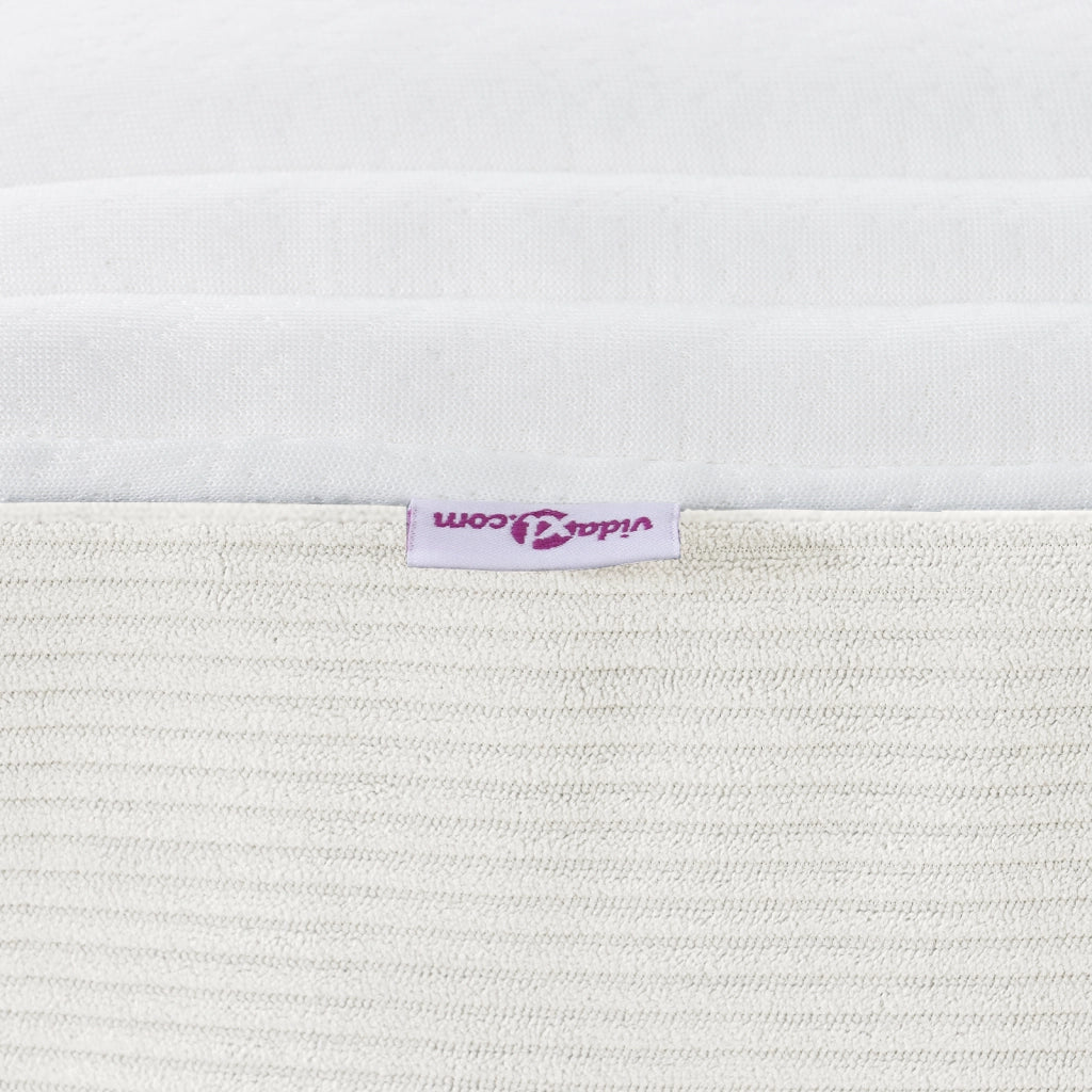 Materasso a molle pocket  crema medio 120x190x20 cm in tessuto