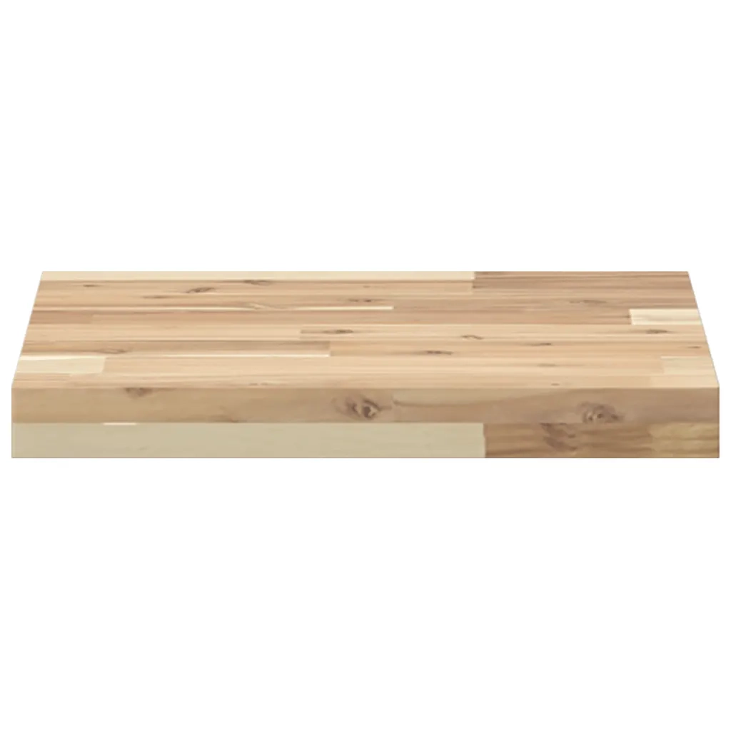 Piano Tavolo Quadrato 40x40x4 cm in Legno Massello di Acacia 4008712