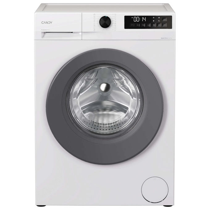 Candy lavatrice carica frontale 9 kg, classe A, 1400 giri, inverter, funzione vapore, 16 programmi, bianco, GD 49G8-S