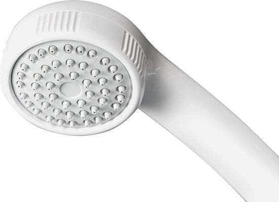 Douche con maniglia a mano Cordoba, bianco, ABS | Anticorrosione | Anticalcare | Certificato KTW, 20,5 x 6,8 x 5 cm