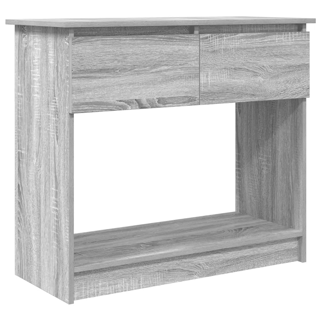Tavolo Consolle con Cassetti Grigio Sonoma 85,5x38,5x74,5 cm 861396