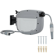 Molla per Tubo Retrattile 10+1 m ¨C zephmum ¨C Grigio con Supporto e Boquilla 2 Modifiche
